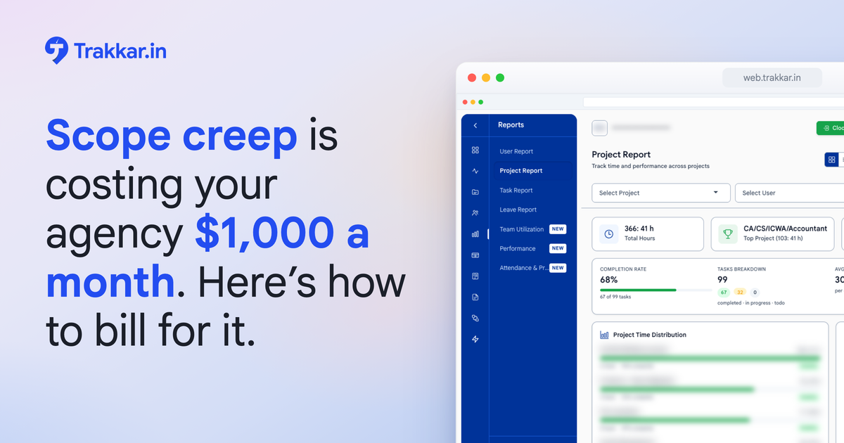 Scope creep is costing your agency $1,000 a month. Here's how to bill for it.