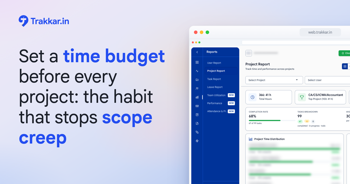 Set a time budget before every project: the habit that stops scope creep before the invoice